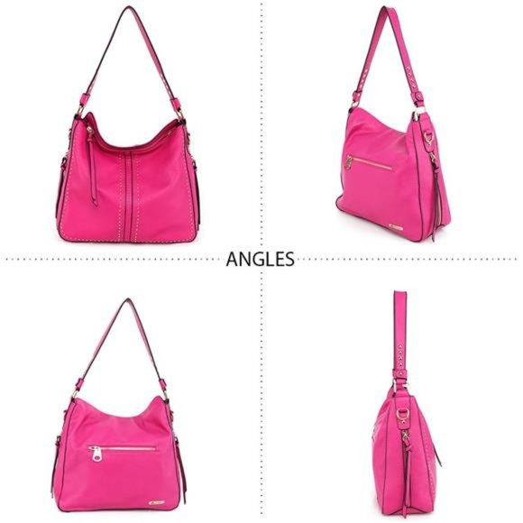 Montana West Hobo Handbag for Women Large Purses with Studs and Crossbody Strap - Picture 2 of 5